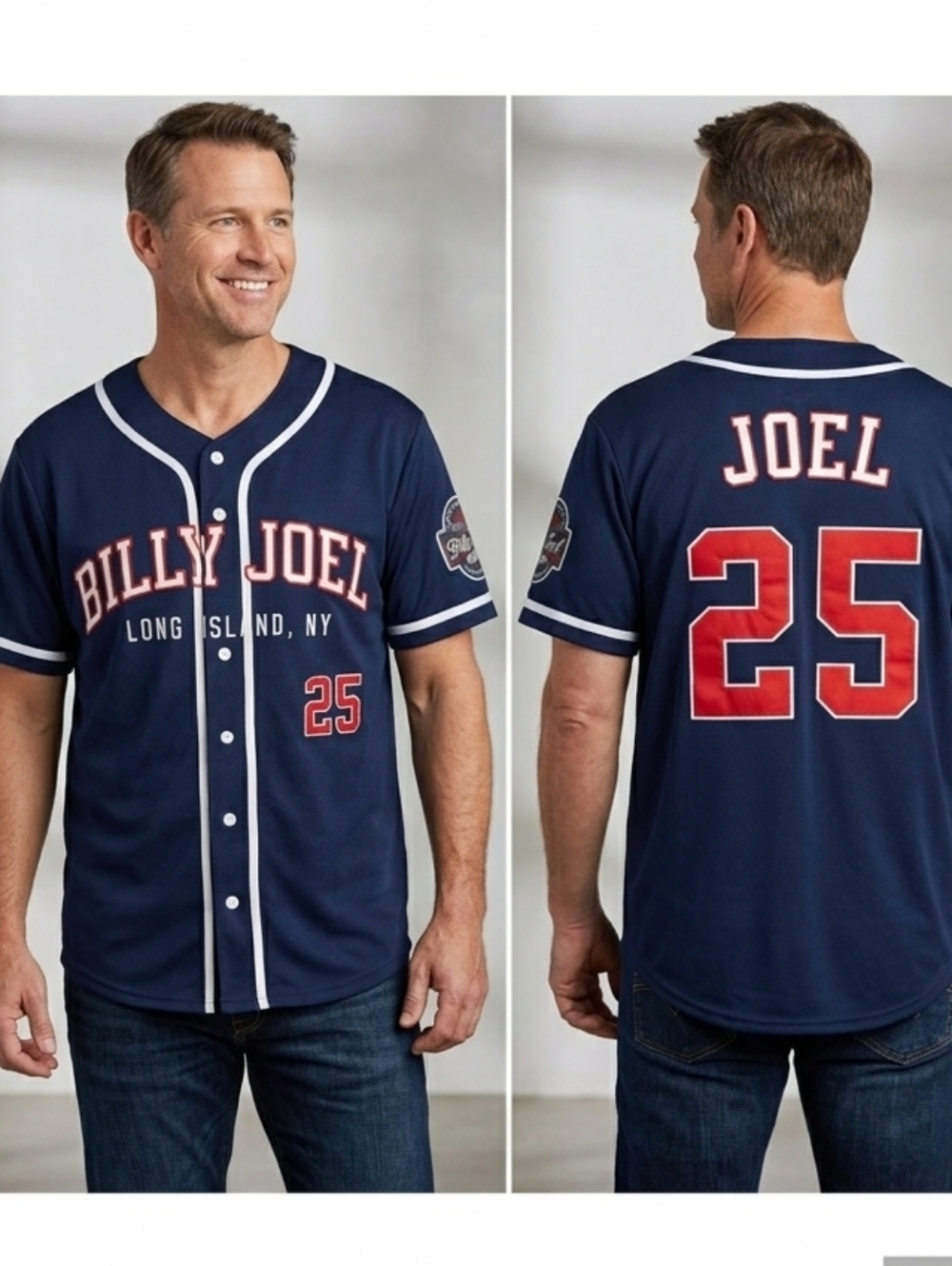 Concert Baseball Jersey Official Billy Joel Concertwear Size L